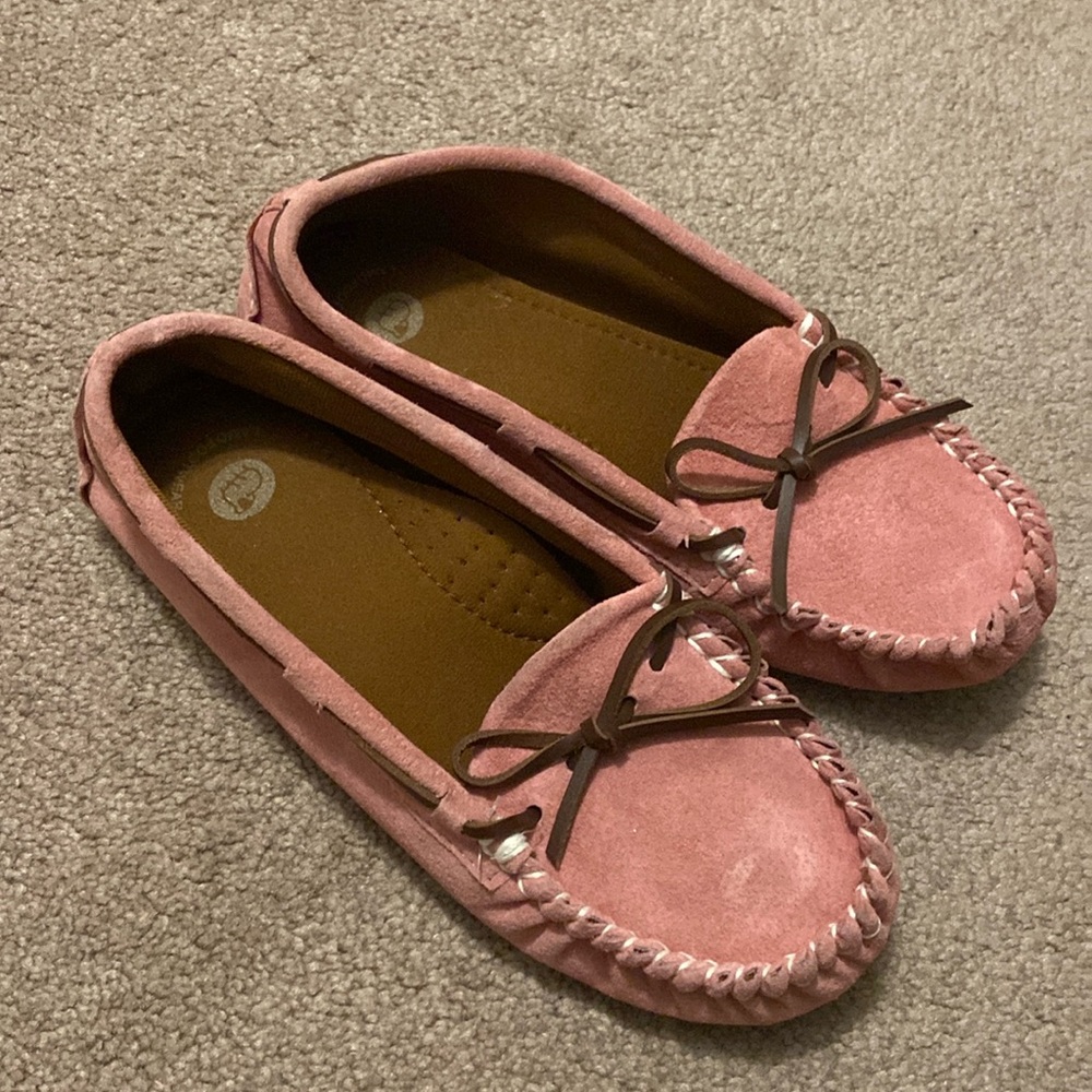 Pink moccasins